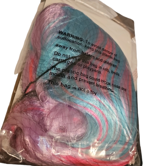 Wig Multi Colored Halloween Hair Bob - Picture 3 of 3